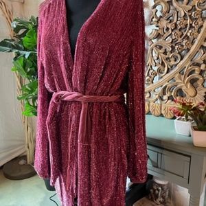 BNWT Retrofete Gabrielle Pink sequin robe